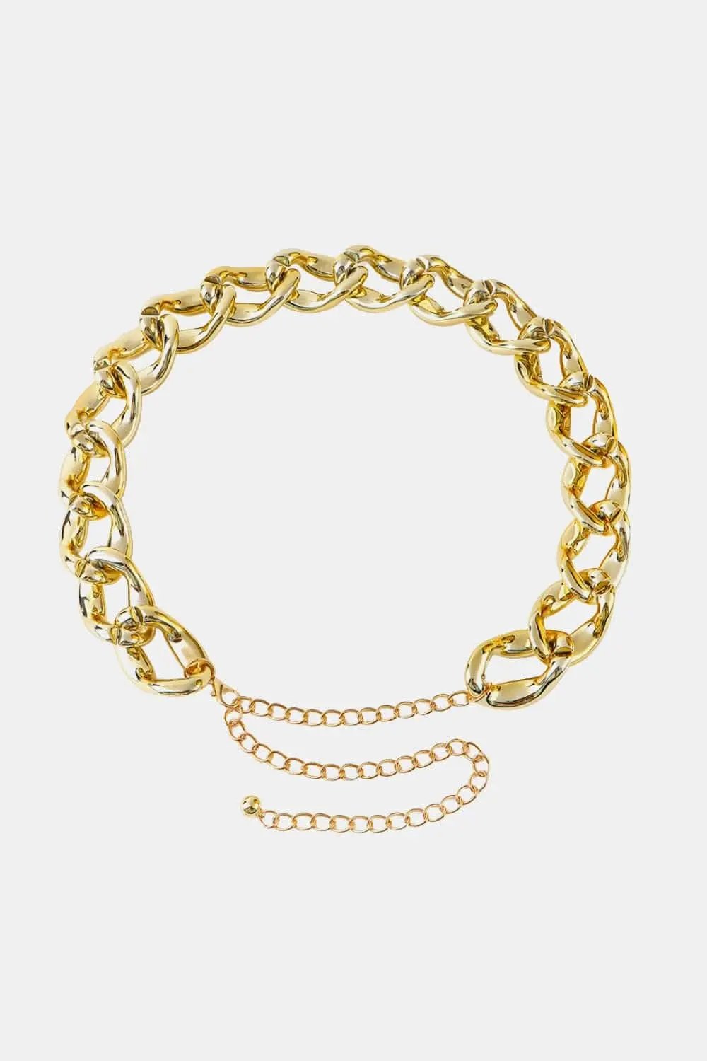 Dresses Trendsi Chic acrylic curb chain belt 1.2"