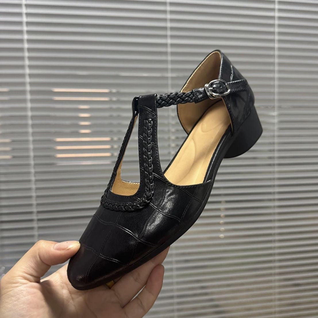 Women's Chunky Heel Retro Fashion Sandals