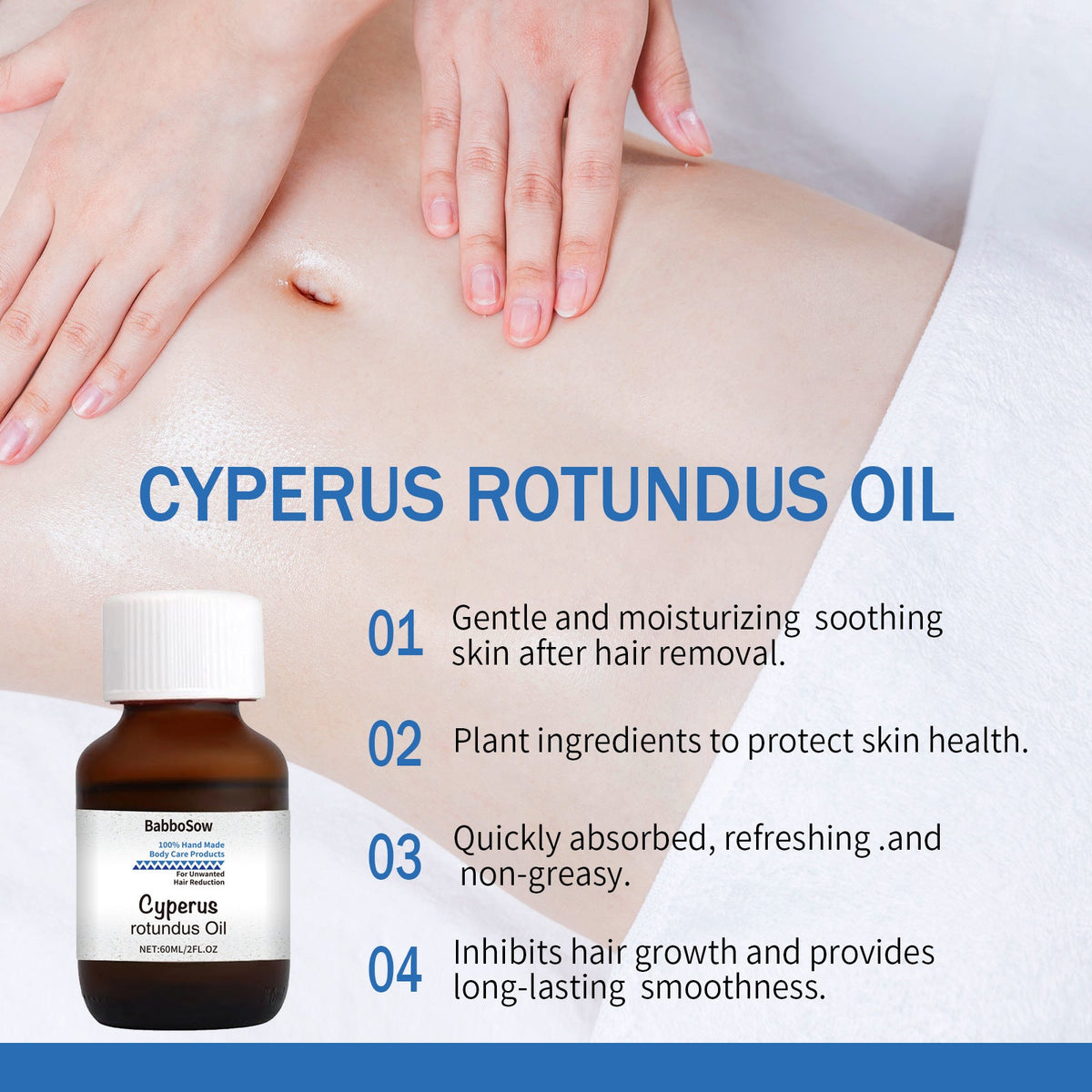 Hair Removal Treatment Oil Moisturizing Nourishing Body Hair Removal Oil