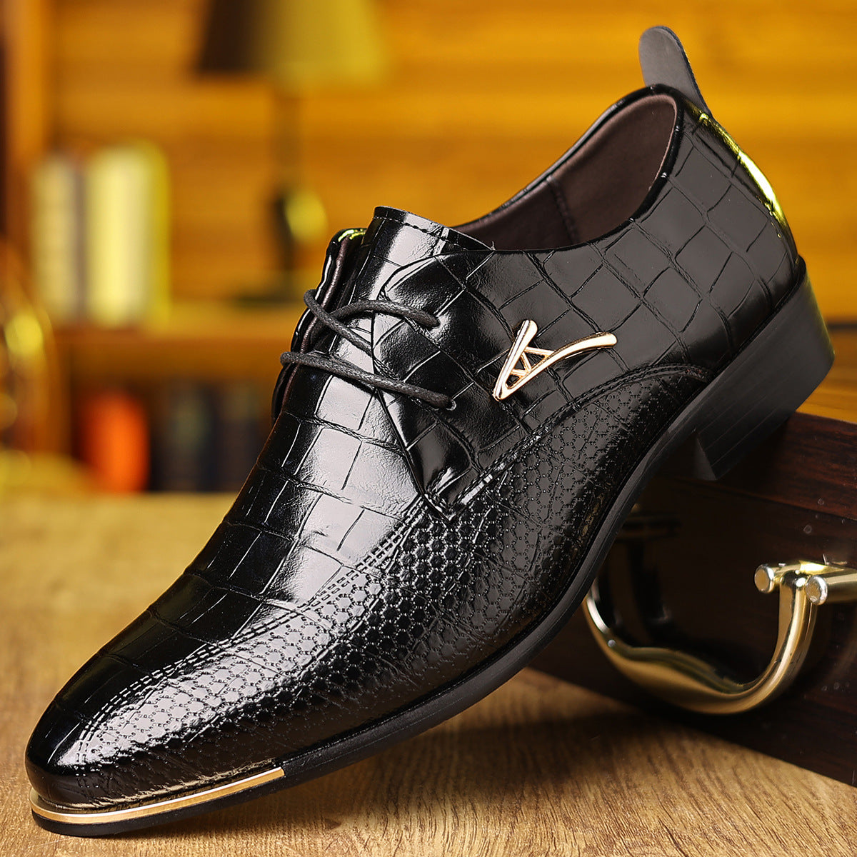 Men's Pointed-Toe Formal Dress Shoes