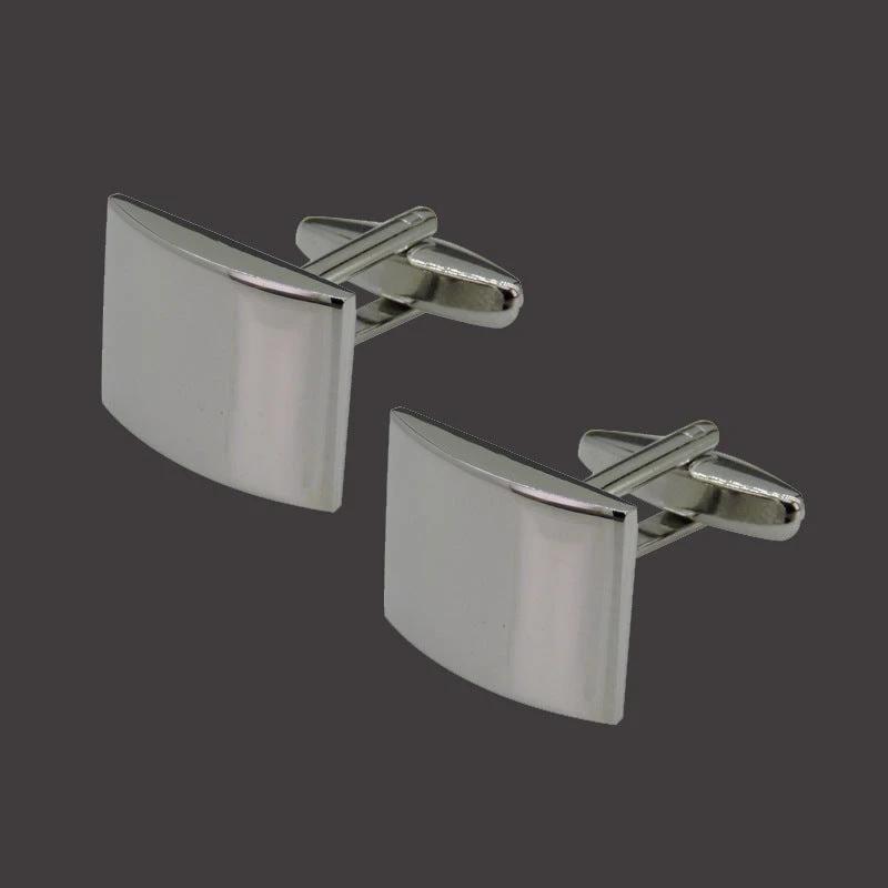 Copper Black Golden And Silver Laser Metal Cufflinks For Men