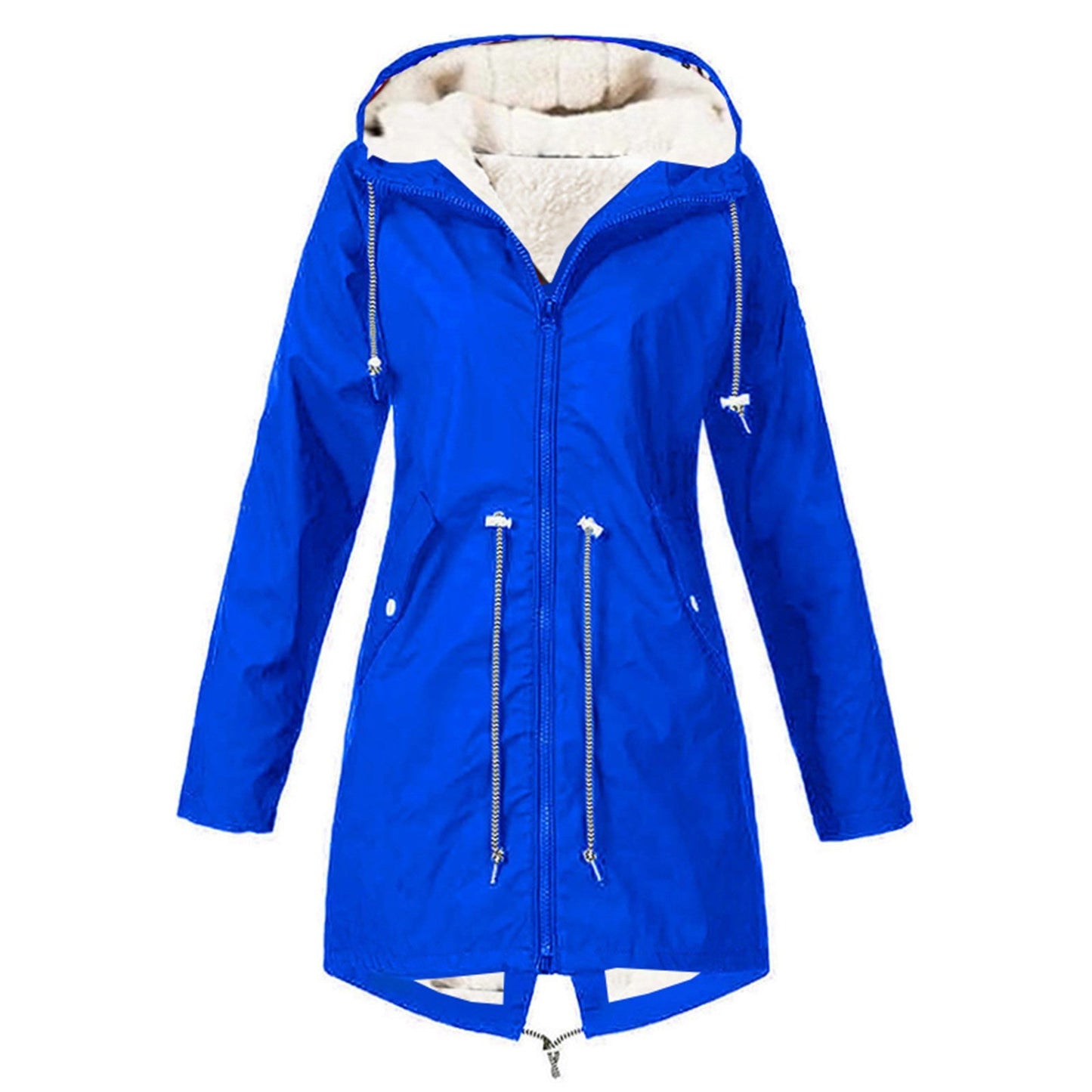 Sports Waterproof Jacket Plus Size Cotton-padded Clothes Fleece-lined