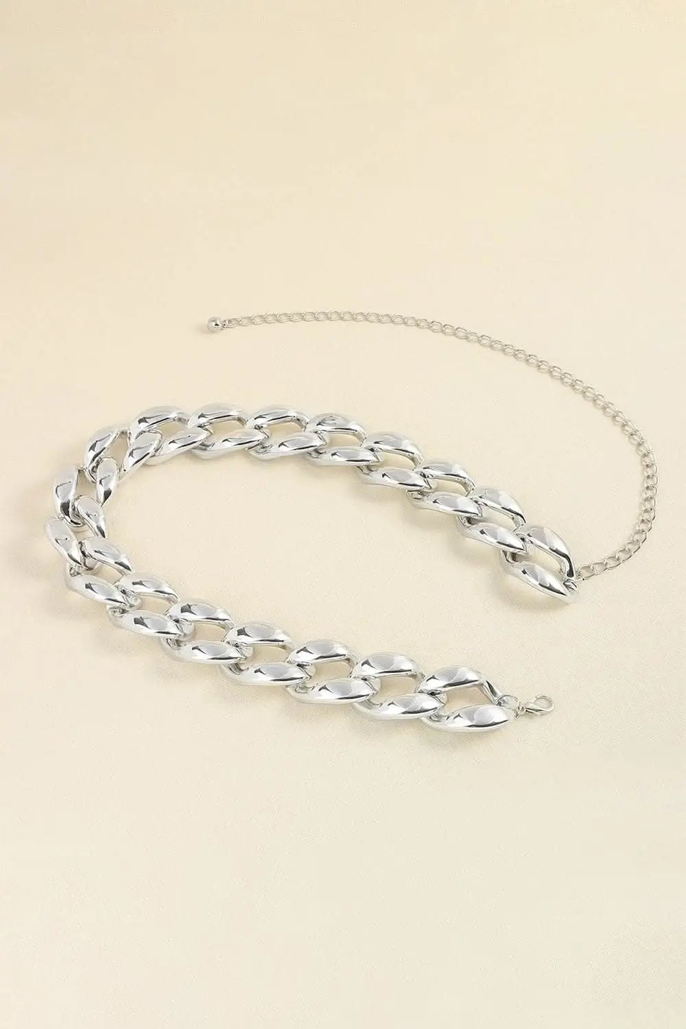 Dresses Trendsi Chic acrylic curb chain belt 1.2"