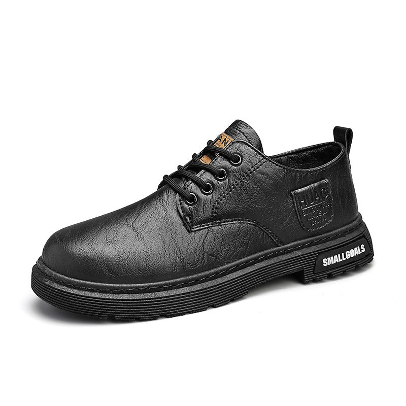 Men's Leather Low-Top Casual Boots