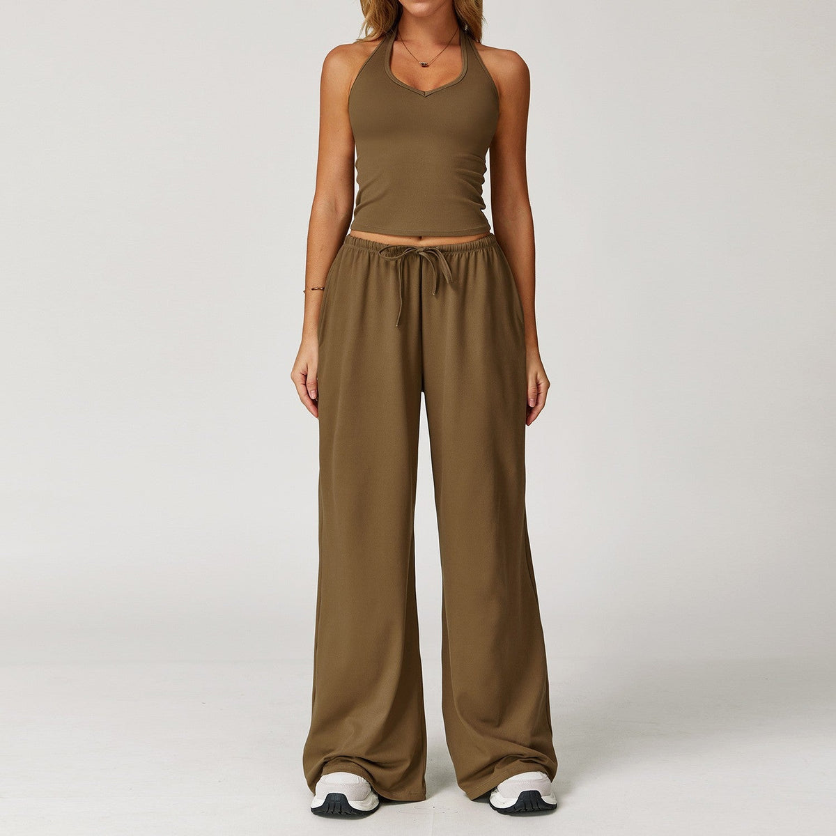 Yoga Set Quick-Drying Back-Smoothing Halter-Neck Sports Outfit