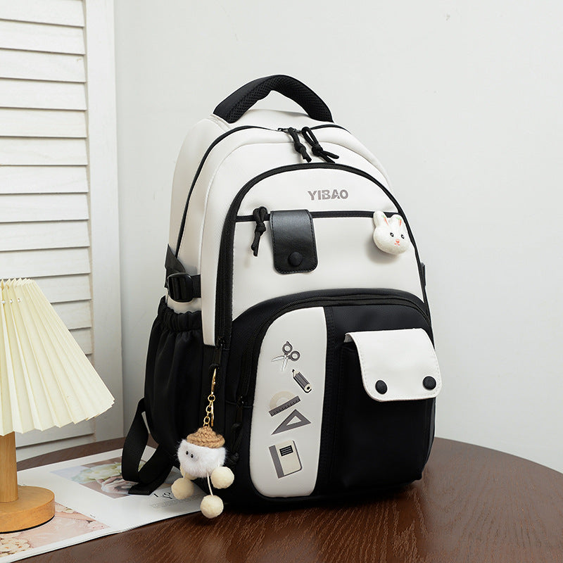 Large Capacity Color Contrast Casual Backpack
