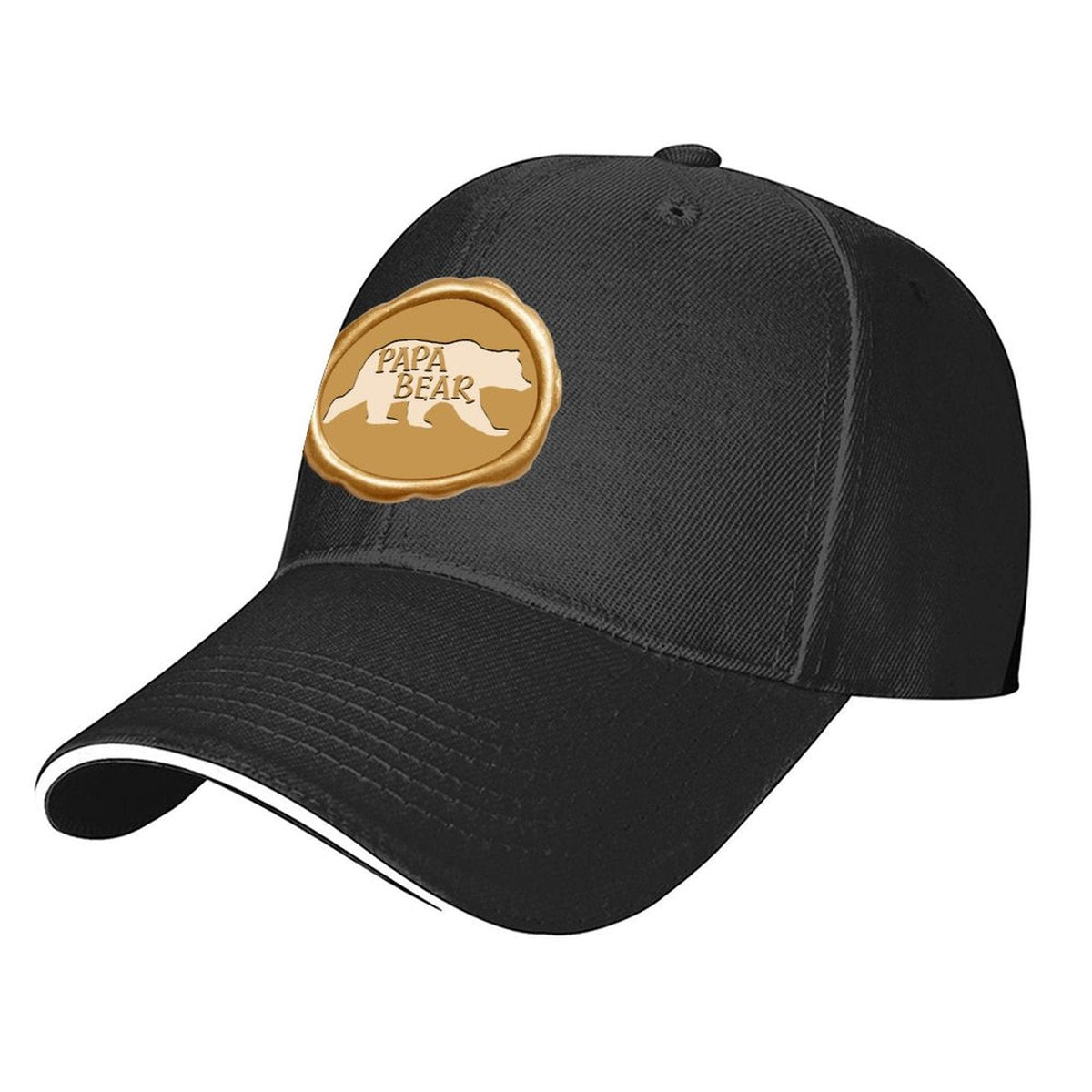 Papa Bear Golden Seal Sandwich Visor Baseball Cap