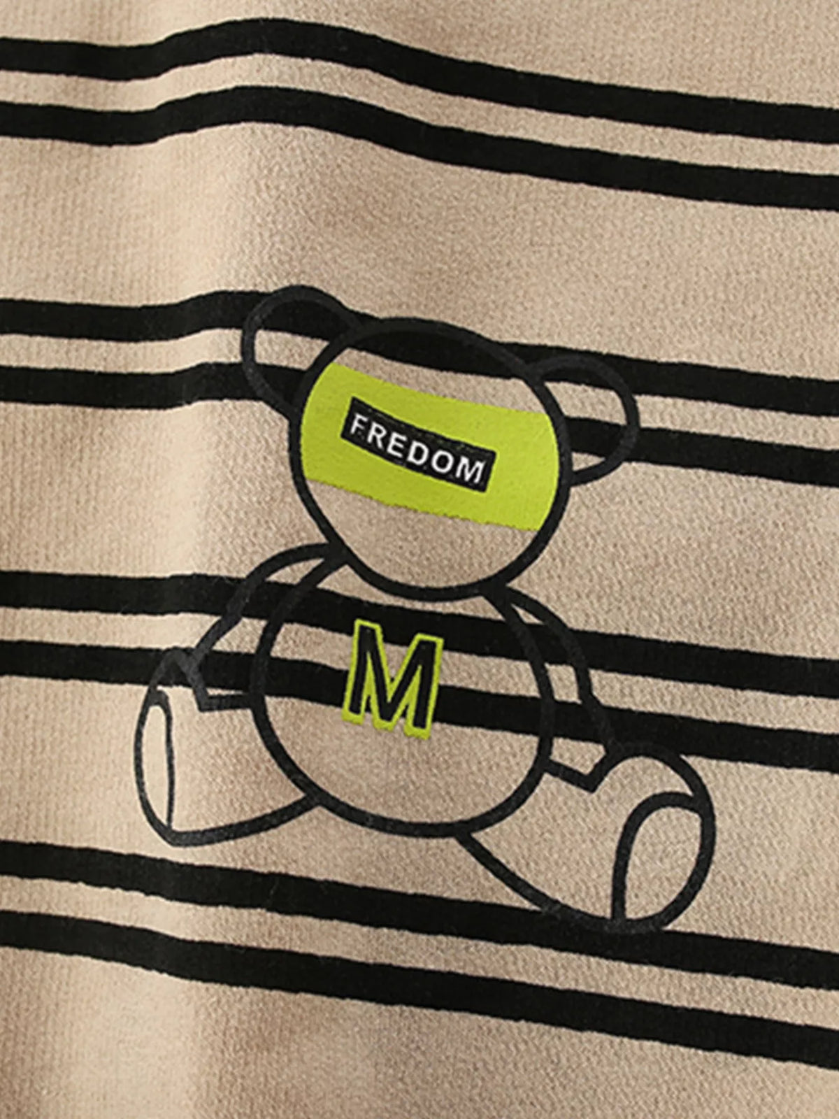 Children's Striped Bear Crew Neck Sweatshirt