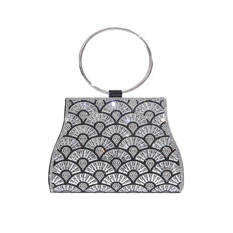 Diamond Inlaid PU Travel Bag