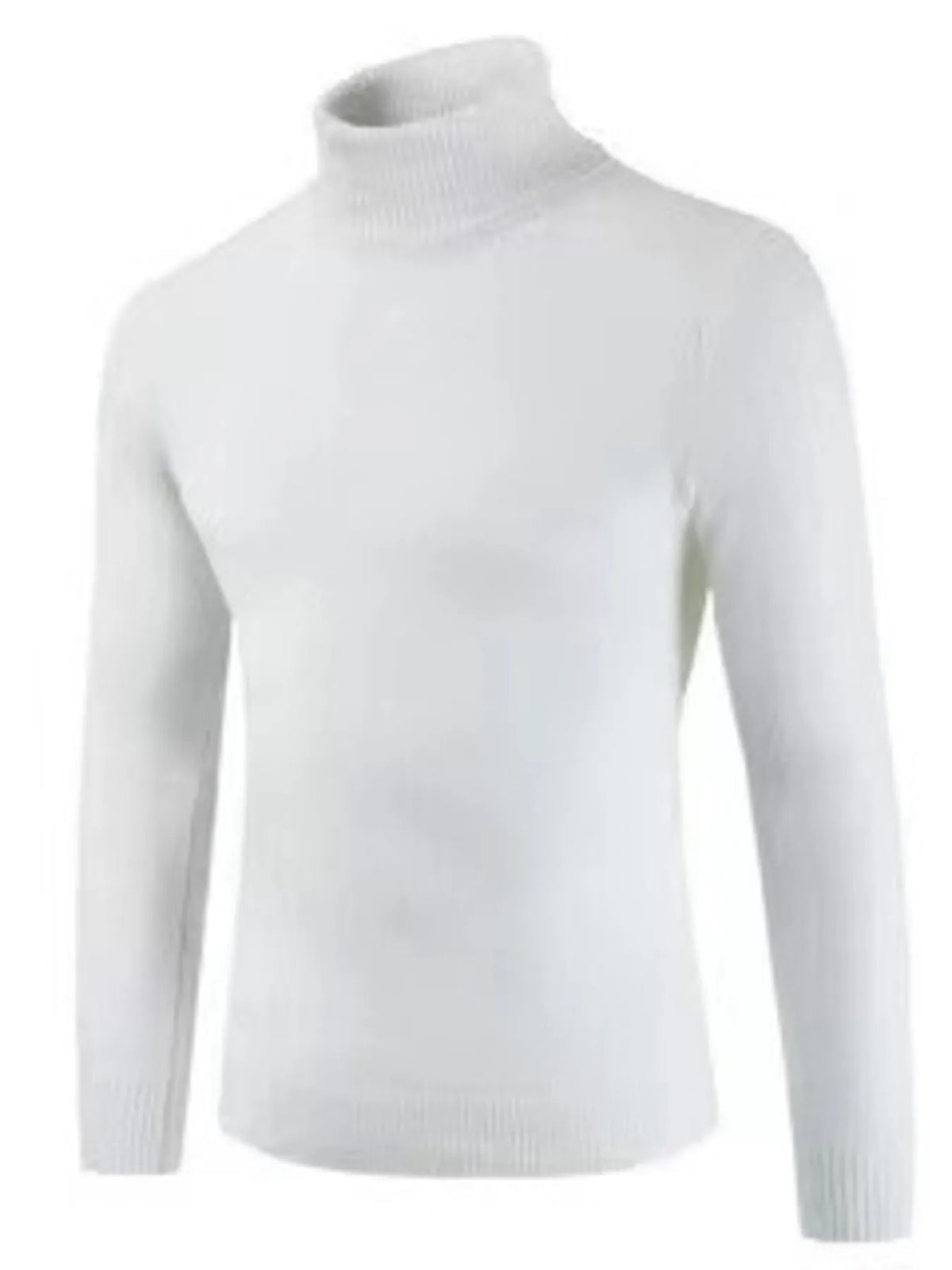Men's Plus Size Turtleneck Long Sleeve Sweater