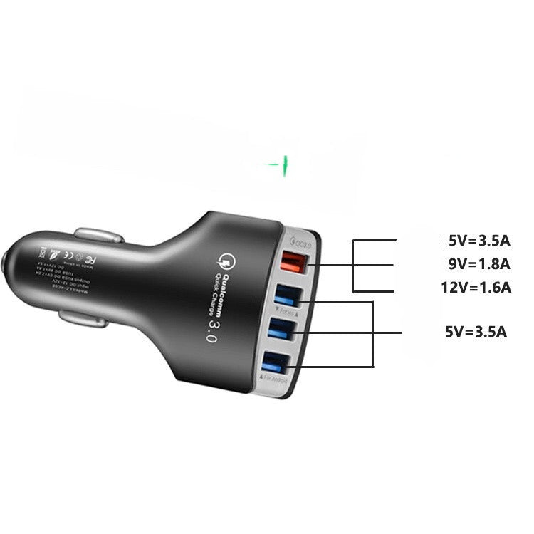 Car Car Mobile Phone Charger Car Charger Cigarette Lighter One For Four