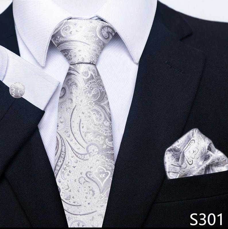 Men's Creative All-match Business Formal Wear Tie Scarf Cufflink Set