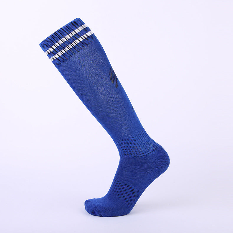 Men's Training Socks Thickeneded Towel Bottom Cushioning Comfortable Pvc Dispensing Non-Slip Socks Sweat-Absorbent Breathable Mid-Calf Football Socks