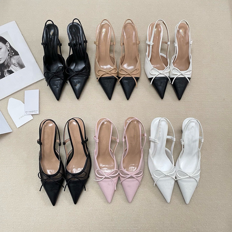 Women's Stiletto Heels with Bow