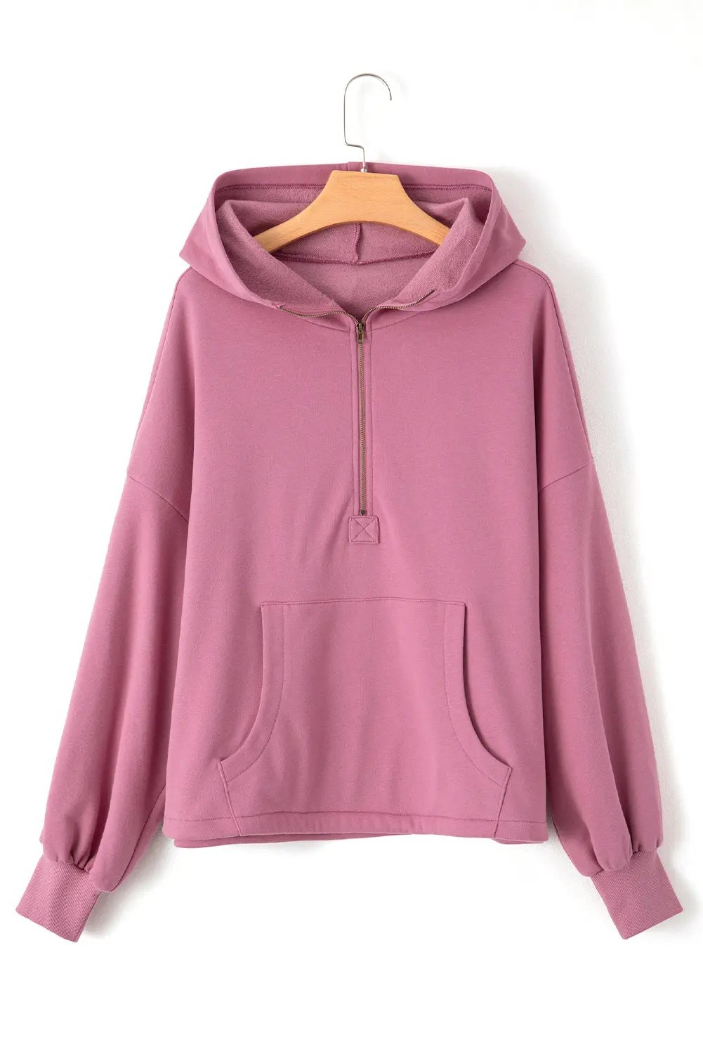Women's Hoodie - Half Zip Fleece - Cozy Daily Pullover