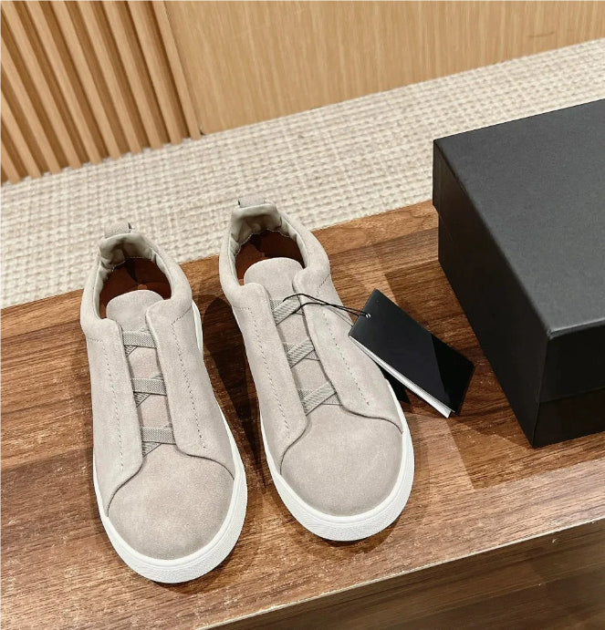 Men's European First Layer Cowhide Four Seasons Leisure Flats