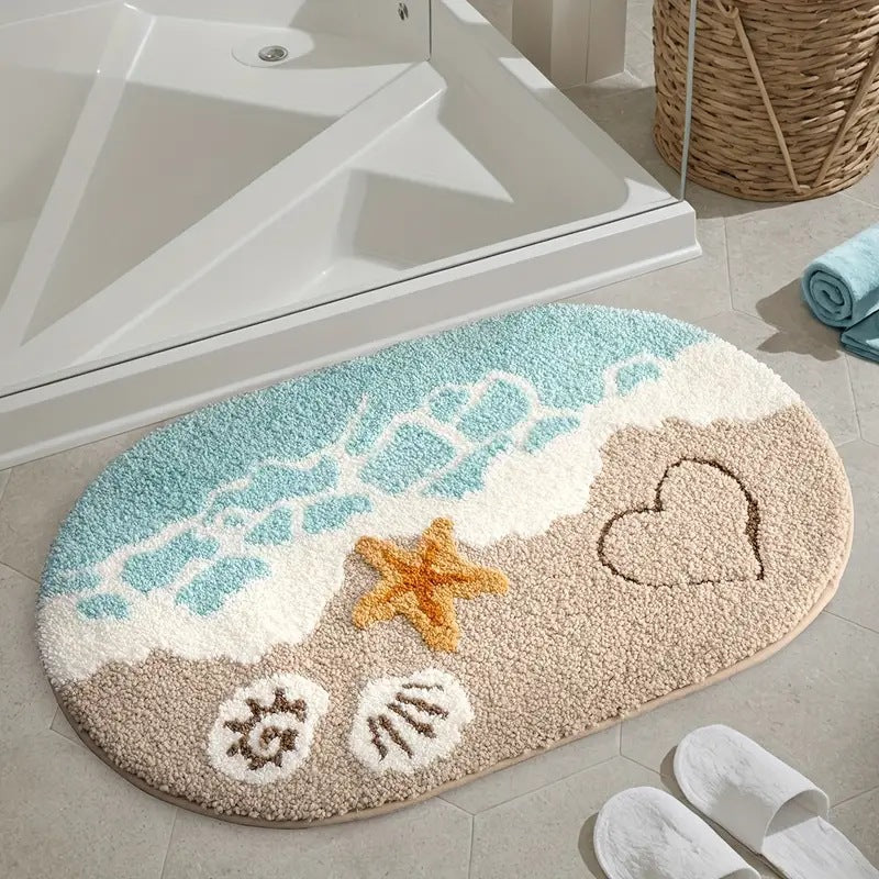 Wear-resistant Bedside Rug Doorway Water-absorbent Non-slip Doormat