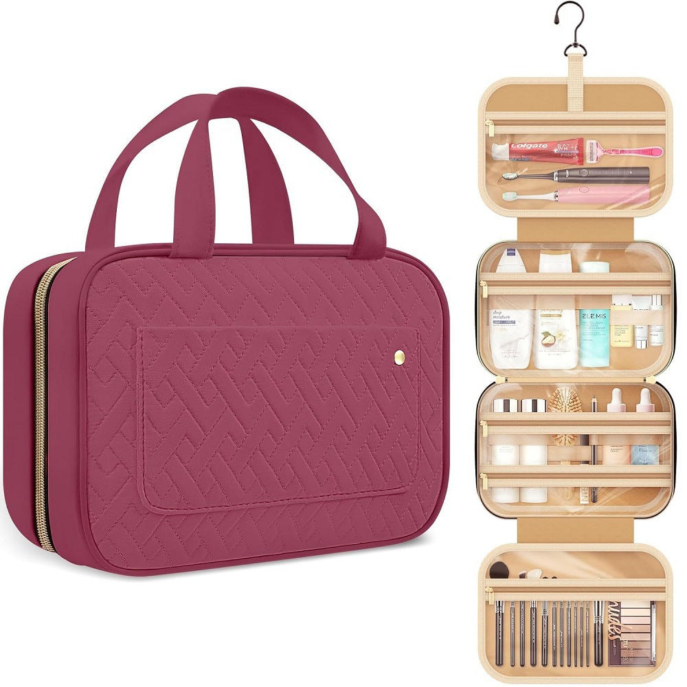 Women's Travel Toiletry Bag with Hanging Hook