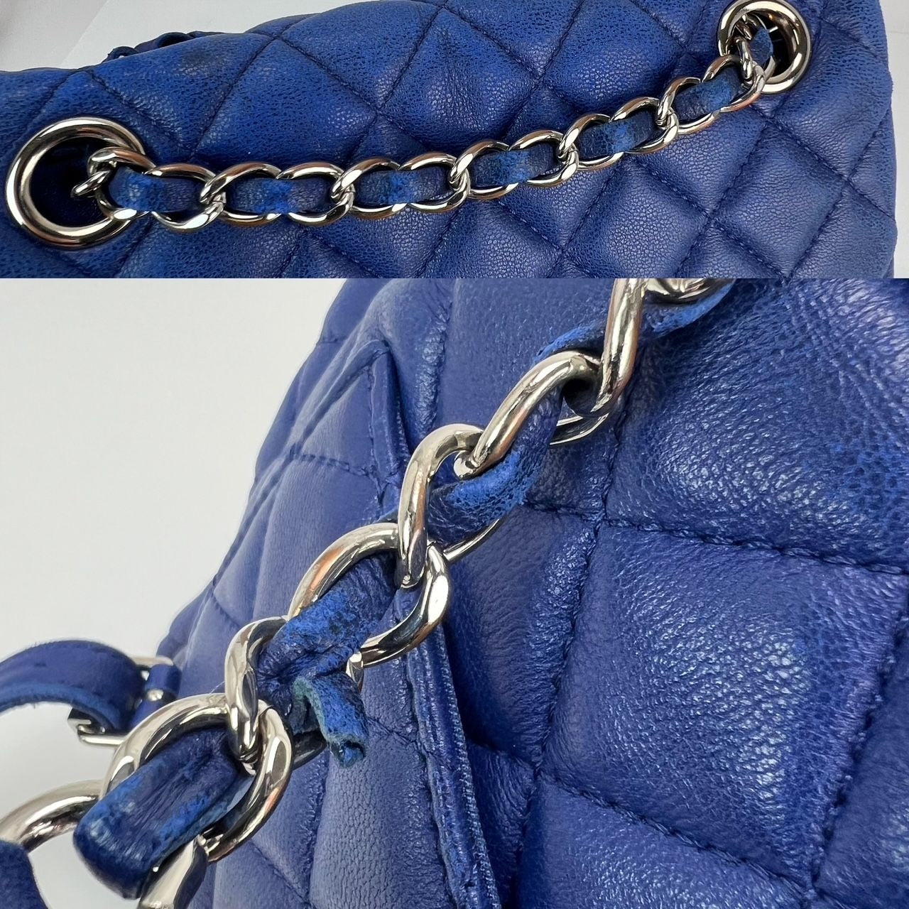 Chanel Lambskin Quilted Small Urban Spirit Blue Backpack