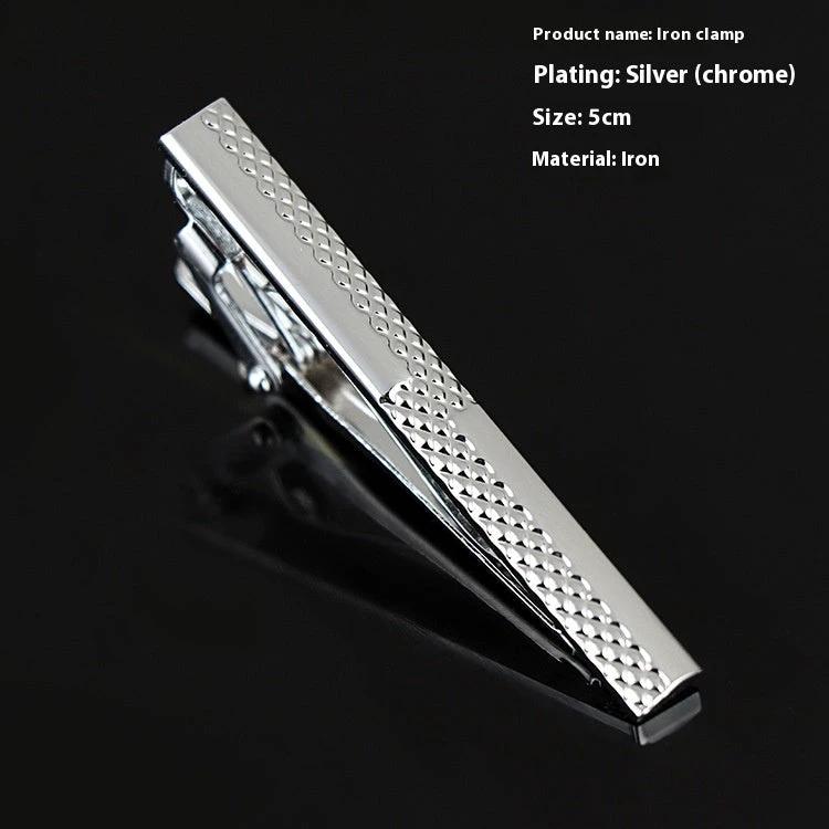 Men's Business Silver Simple Fashion Short Tie Clip