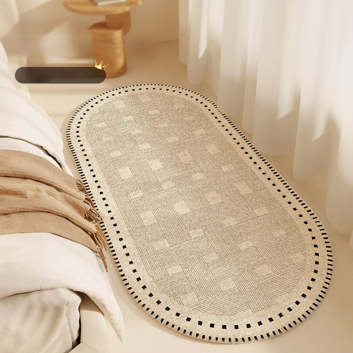 French Light Cream Style Bedroom Ins Style Bedside Carpet