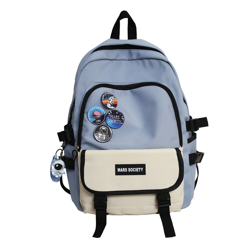 Unisex Mars Society Large Capacity Student Backpack Bags