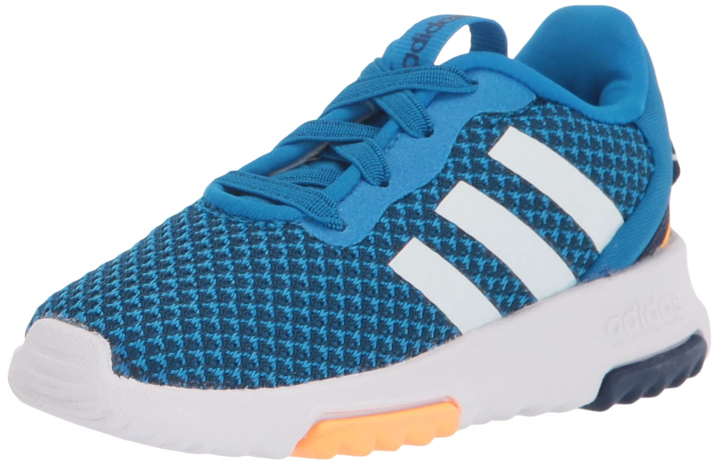 adidas Racer TR 2.0 Running Shoe Blue Rush/White/Dark Blue 5 US Unisex Big Kid
