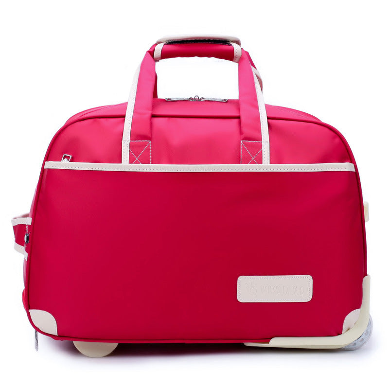 Oxford Pull Rod Nylon Waterproof Large Capacity Travel Bag
