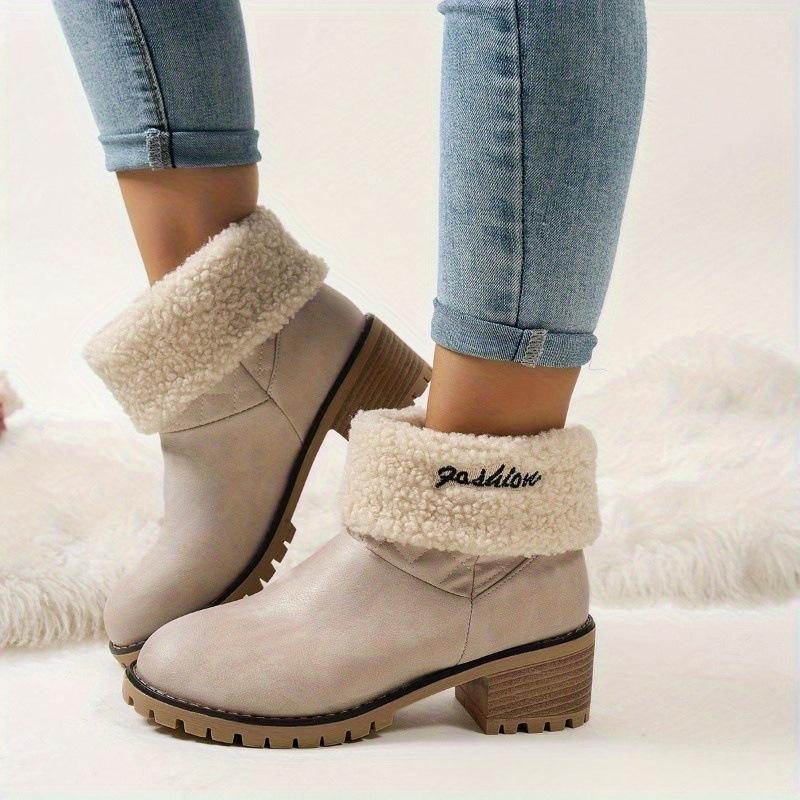Womens Plus-size Snow Boots Warm And Cozy