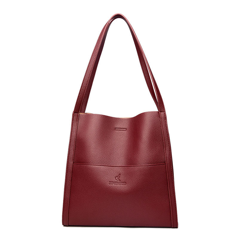 Women's Solid Color Large Capacity Crossbody Bag