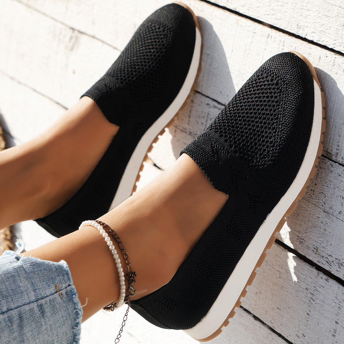 Women's Fashion Mesh Breathable Casual Flats