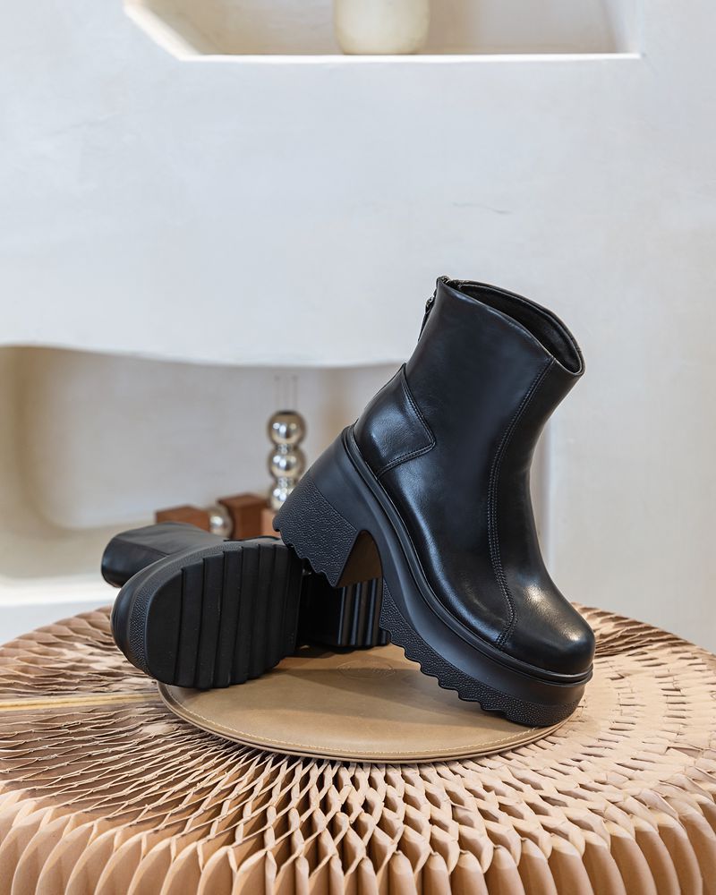 Platform British-style Women's Ankle Boots