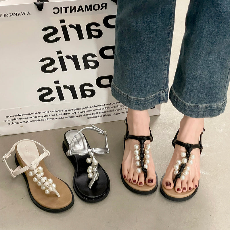 Thick Sole Height Increasing Wedge Thong Super High Heel Sandals Women 2026 New Summer For Dresses Comfortable Thong Roman Shoes