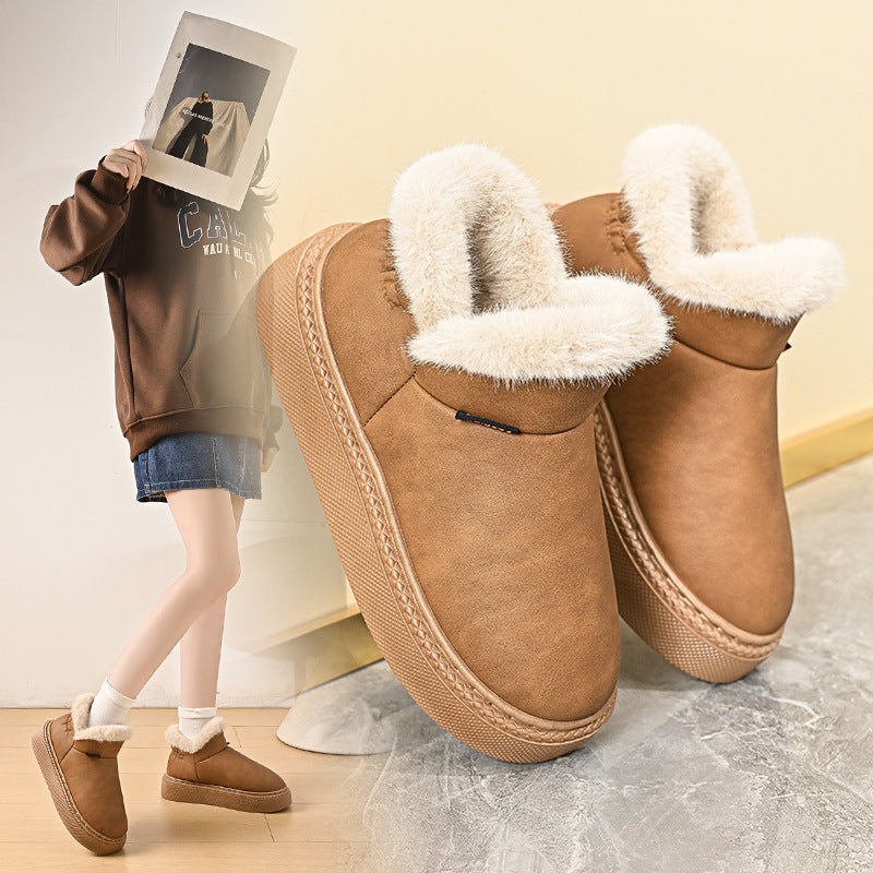 Unisex Fleece-Lined Warm Outdoor Shoes