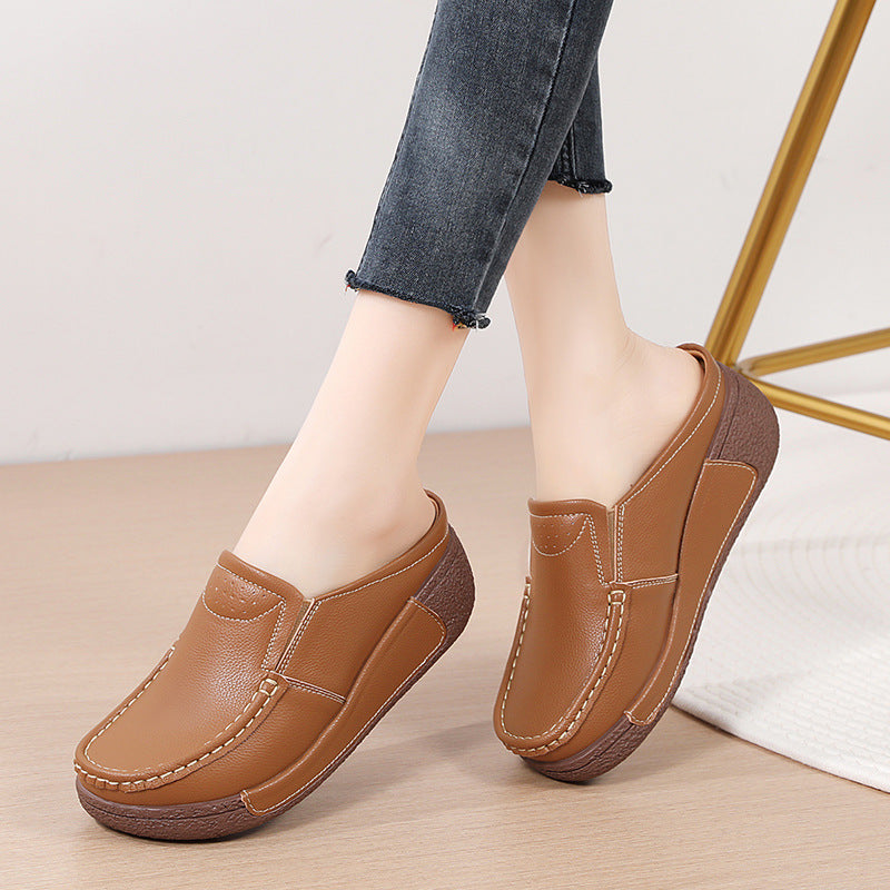 Casual Thick Bottom Slip-On Slippers