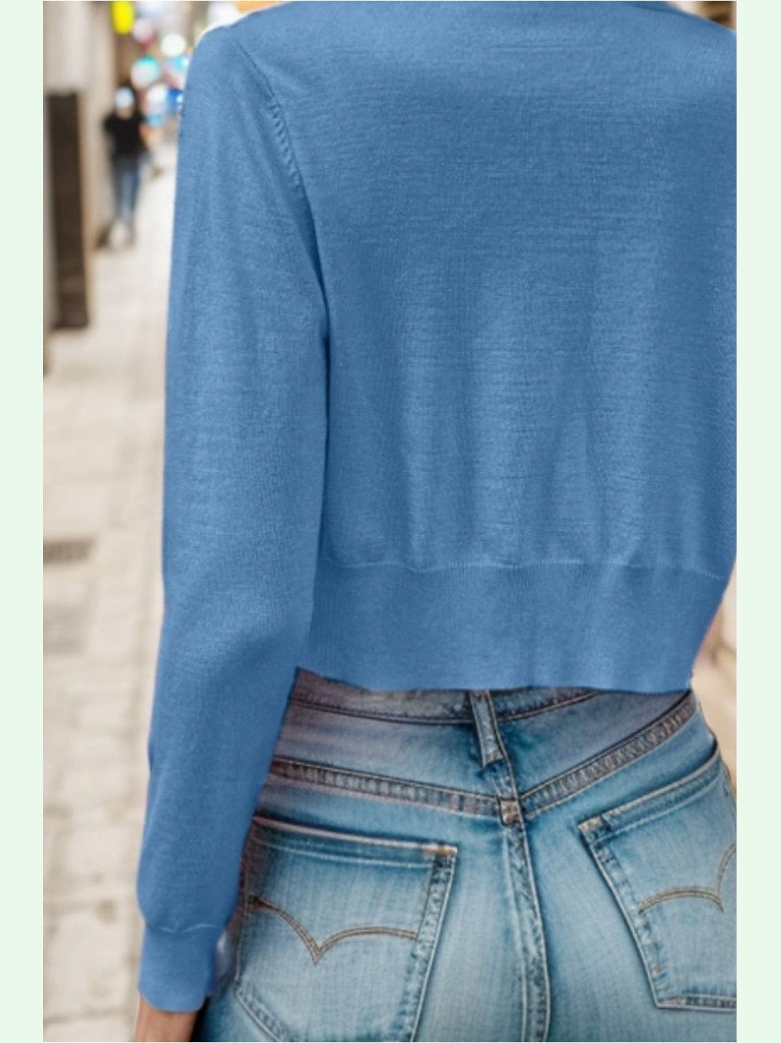 Women Button Up Long Sleeve Cardigan Sweater