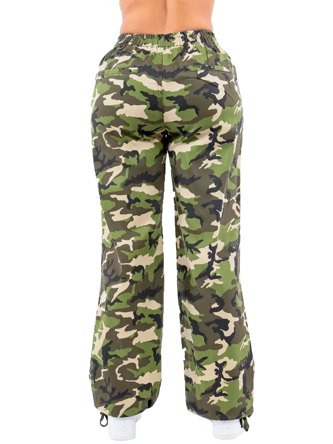 Pantalón Jogger Ancho Camuflado - Verde
