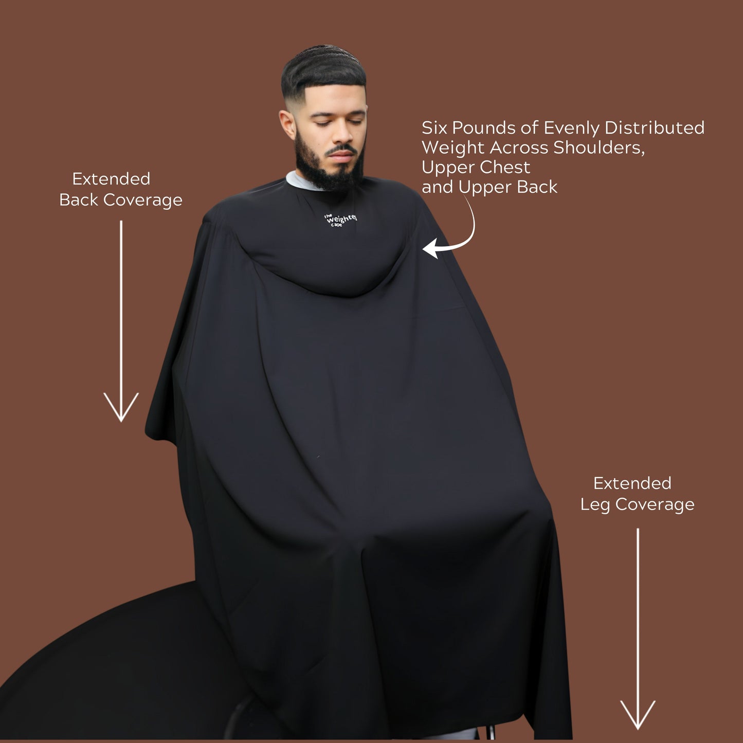 Black 6lb Weighted Cape