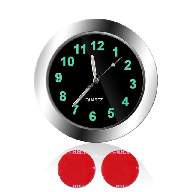Car Clock Ornament Auto Watch Decoration Automobiles  Car Dashboard Clock Cars Air Vent Clip Quartz Clocks Mini Luminous Quartz Analog Watch Universal Pocket Stick-On Clock Perfect Interior Dashboard Time Display Digital Pointer Clock In Car Accessories