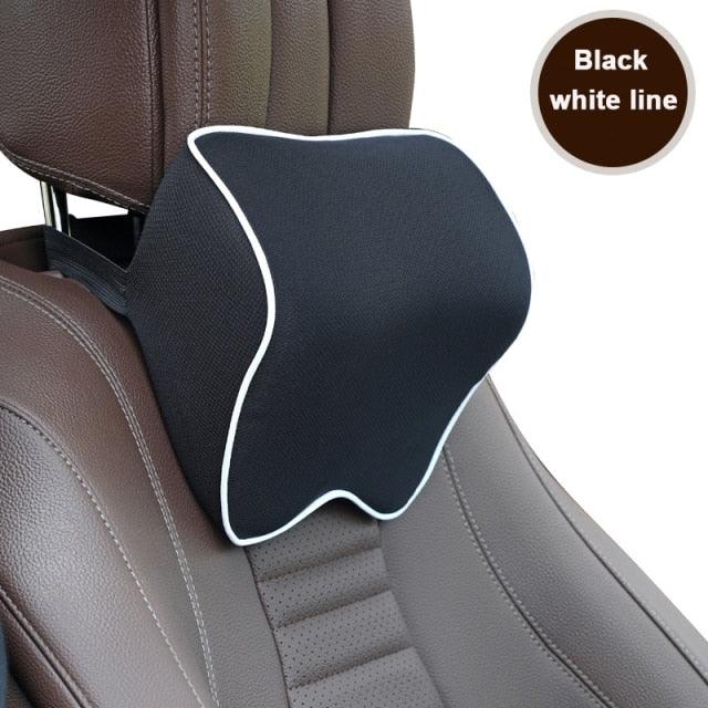 Car Seat Headrest Pillow Auto Memory Foam Car Neck Pillow Seat Head Support Lumbar Support For Office Chair Cushion Car Neck Headrest Pillow Car Accessories Cushion Auto Seat Head Support Neck Protector Automobiles Seat Neck Rest Car Neck For Car Auto