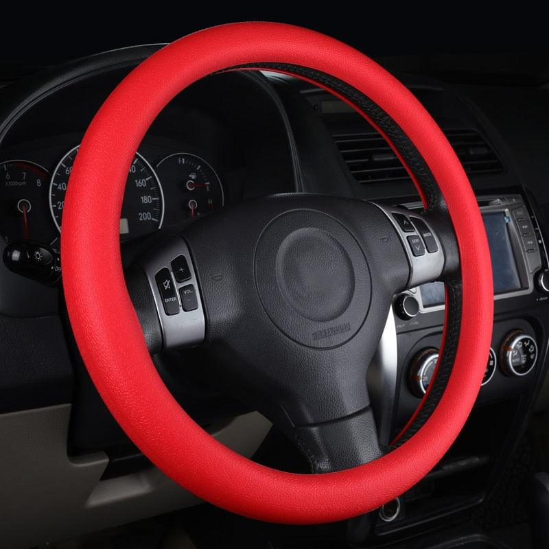 Car Styling Universal Car Silicone Steering Wheel Glove Cover Texture Soft Multi Color Soft Silicon Car Steering Wheel Cover Ethnic Style Car Accessories Steering Wheel Covers Anti Skid Better Grips Steering Wheel Cover Women Steering Wheel Accessories