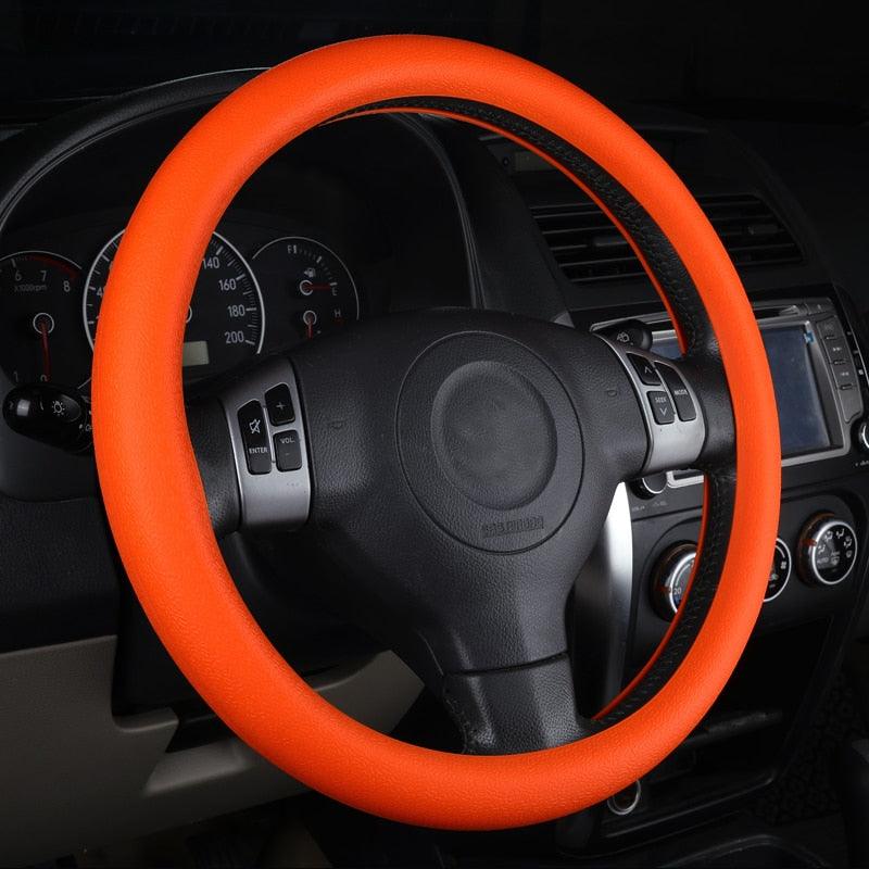 Car Styling Universal Car Silicone Steering Wheel Glove Cover Texture Soft Multi Color Soft Silicon Car Steering Wheel Cover Ethnic Style Car Accessories Steering Wheel Covers Anti Skid Better Grips Steering Wheel Cover Women Steering Wheel Accessories