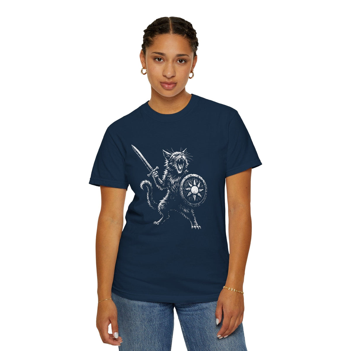 Cat Fighter Fantasy Shirt - Comfort Colors