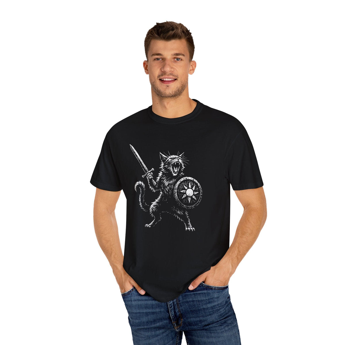 Cat Fighter Fantasy Shirt - Comfort Colors