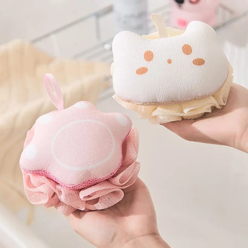 Esponja y exfoliador corporal Kawaii