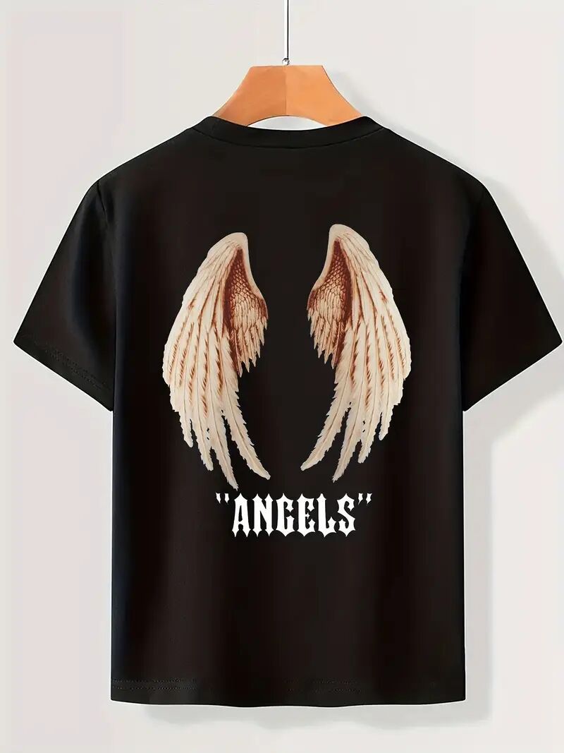 Camiseta estampada de manga corta para hombre