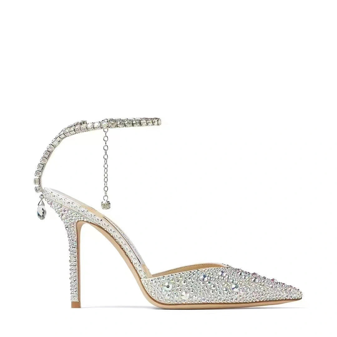 Gradient Crystal Fairy High Heels