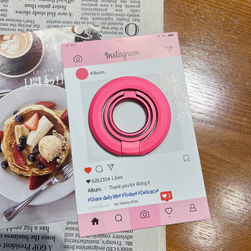 Tri-fold Dual-ring Magnetic Phone Holder