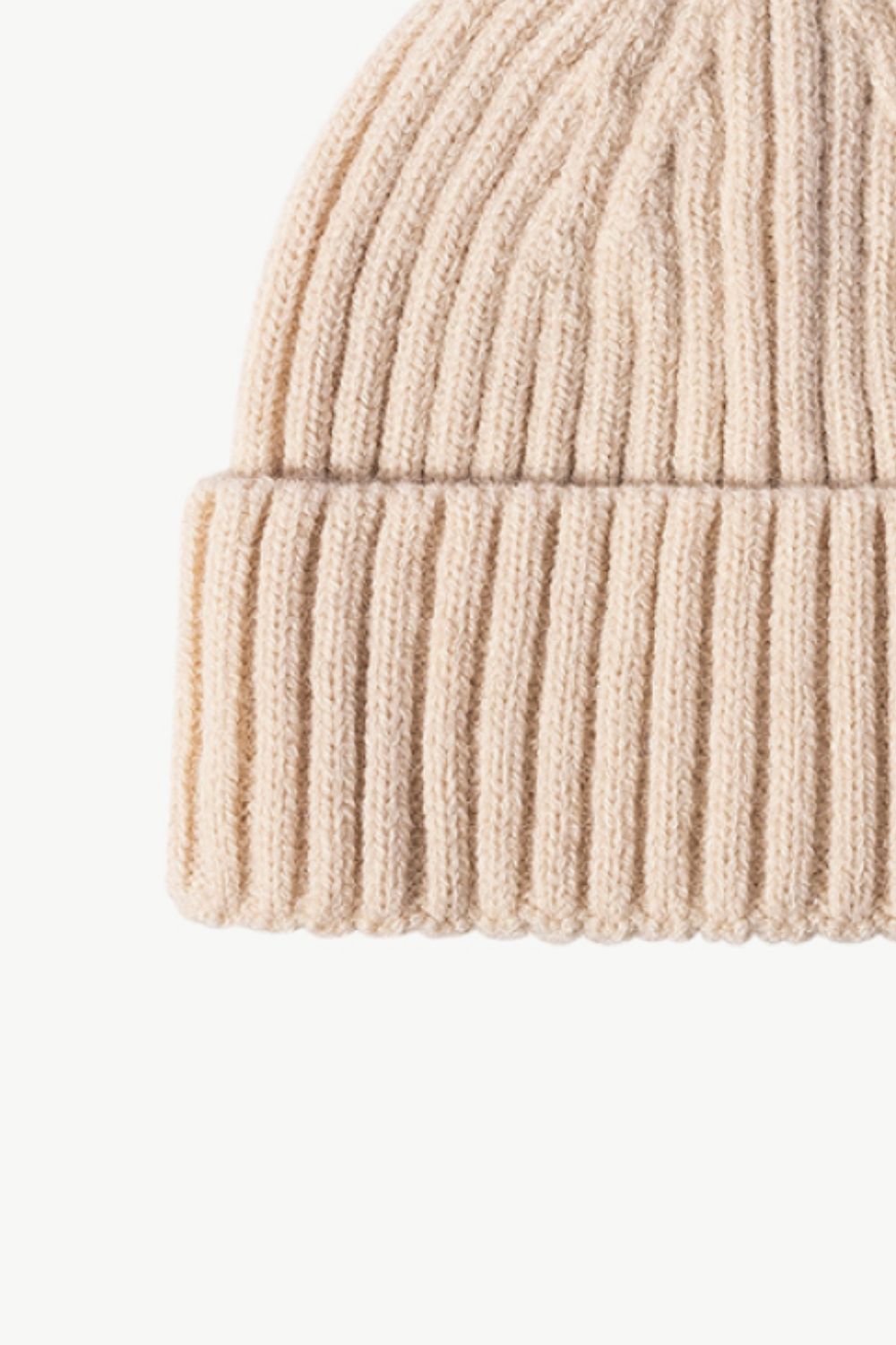 Gorro de punto de canalé