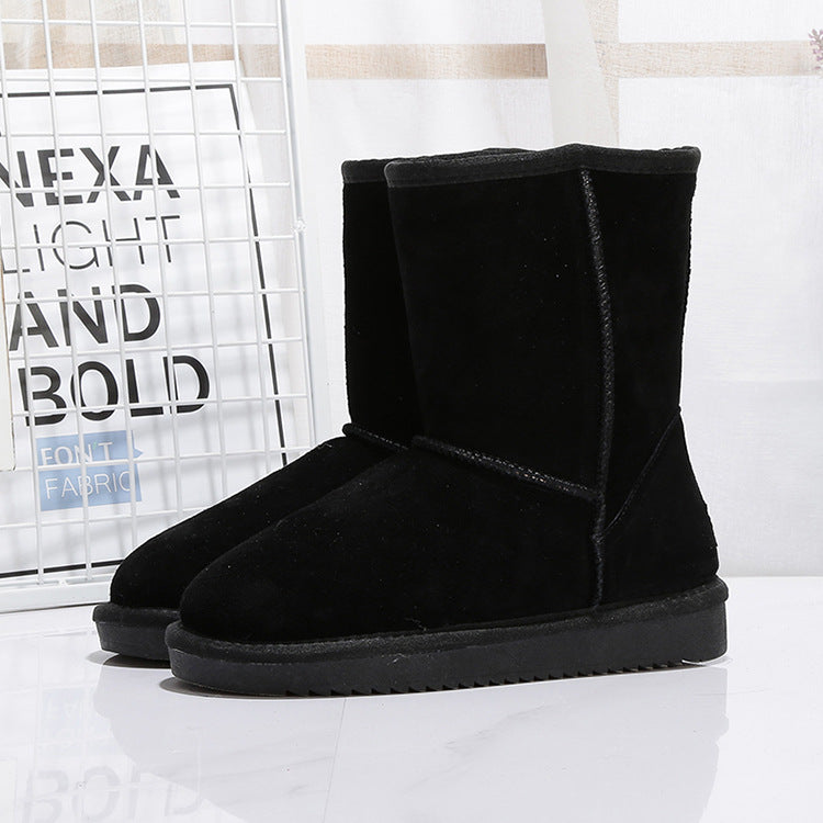 Middle Tube Plus Velvet Warm Boots